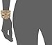 Anne Klein Women's AK/2684DTST Diamond-Accented Gold-Tone and Dark Tan Leather Strap Watch and Bracelet Set