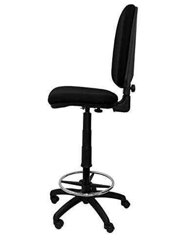 Piqueras-y-Crespo-T04CP-Sgabello-ergonomico-Altezza-Regolabile-e-Anello-poggiapiedi-Nero