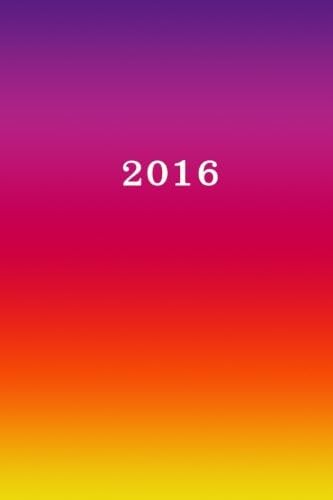 2016: Kalender/Agenda: 1 week op 2 pagina's, Formaat ca. A5, Kaft bont (Volume 9) (Dutch Edition)