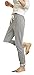 Nova 100% Cotton Women's Casual Pants with Drawstring Waist (Two Colors Optional: Vertical Stripes or Gray Lattice)