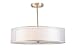 Linea di Liara Grazia 20 inch 3 Light Drum Chandelier Ceiling Light - Brushed Nickel LL-P117-BN