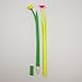 10 Pcs Cute Novelty Design Cartoon Silicone Flower Grass-blade Ballpoint Pens, 0.38mm Black Ink Gel Ink Pens, Narcissus Creative Stationery Gift