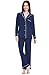 Del Rossa Women's Modal Knit Pajamas, Long Sleeved Pajama Set