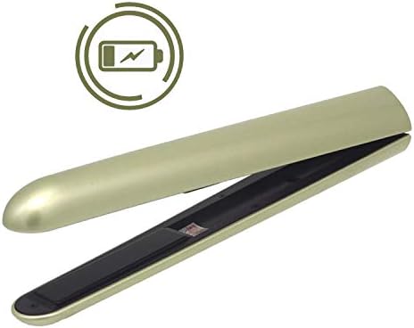 Ceramic Flat Iron Mini Cordless Hair Straightener Tourmaline 0.5 Inch Plates Battery Hair Straightening Portable For Travel