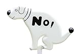 No! Doggie Yard Sign - No Pooping Yard Sign, No Peeing Dog Sign