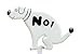 No! Doggie Yard Sign - No Pooping Yard Sign, No Peeing Dog Sign