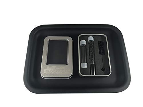 DB New Mini Glass Blunt Set | Includes Travel/Storage Case + Extra Tube, Bands, Caps + Cleaning Tool & Bonus Silicone Rolling Tray! - Dat Blockwork