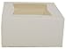 Southern Champion Tray 24053 Paperboard White Window Bakery Box, 8