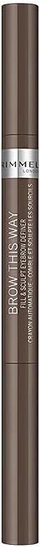 Rimmel Brow This Way Fill & Sculpt Eyebrow Definer 1 pack