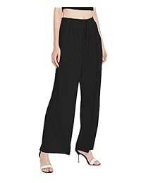 prance pantalón de pierna ancha para dama, casual, suelto, suave, cómodo, transpirable, cintura elástica, pantalones de playa de lino Palazzo