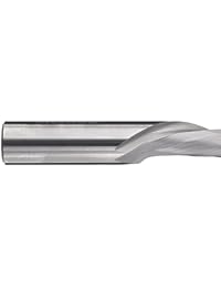 LMT onsrud 60   100 mW Series Square Nariz de carburo End Mills, Inch, Uncoated (acabado brillante), 30 Grado Helix, para uso con materiales laminado, 1