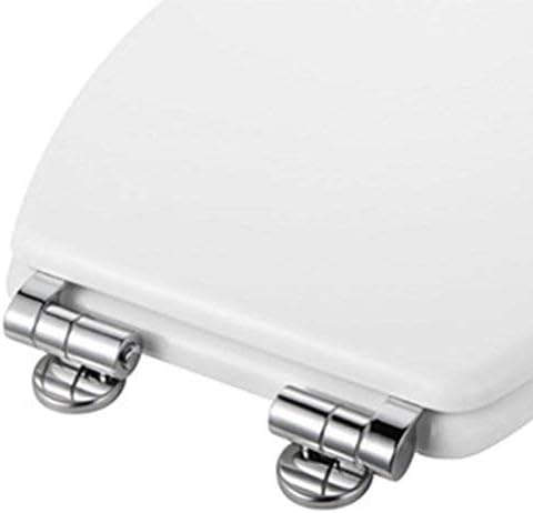 ZFYQ Replacement Toilet Seat Fittings, Zinc Alloy Toilet Seat Hinges Replacement for Wood Resin, MDF, Including Fittings - Image 5