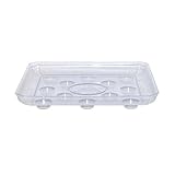 Curtis Wagner Clear Carpet Saver Heavy Duty Square Plant Saucer (12