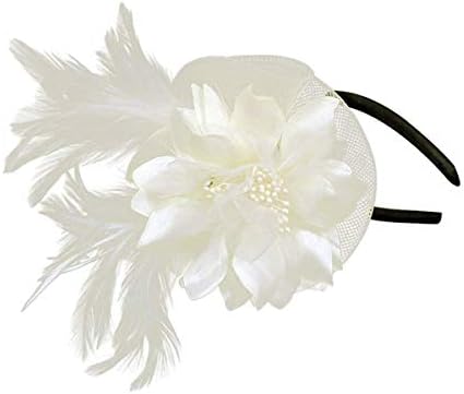 Hilary Ella Fascinators Hat,Flower Mesh Ribbons Feathers Headband,Kentucky Derby Wedding Tea Party Fascinator