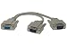 SF Cable 1ft DB9 Female to 2 Male Serial RS232 Splitter Cable