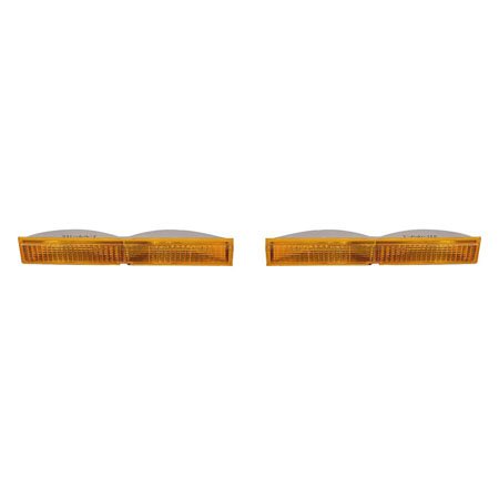 Ford Crown Victoria 1988-1991 Parking Light Unit Pair Driver and Passenger Side Amber FO2520135, FO2521135