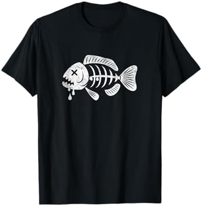 Amazon.com: Fish Skeleton T-Shirt : Clothing, Shoes & Jewelry