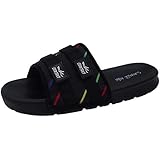 MISTMANIA Men's Fashion Comfort Slide Sandal Black Anti-Slip Slippers 10 M US