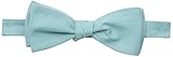 Original Penguin Men's Pique Solid To-Be-Tied Bowtie, Aqua, One Size