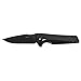 Kershaw Flythrough Pocket Knife (1988); RJ Martin Design; 3-inch 8Cr13MoV Steel, Drop-Point Blade with Black Oxide Coating; Features See-Through Pivot, Frame Lock, KVT Manual Open with Flipper; 3.7oz