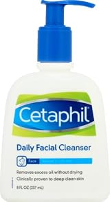 Cetaphil Daily Facial Cleanser Normal to Oily Skin 235ml 8oz Gentle Face Wash view 2