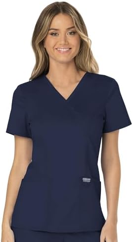 Amazon.com: KOI Basics Women's 4 Pocket Katie Mock Wrap Scrub Top