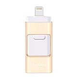 USB Flash Drive 128G Compatible iPhone iPad, HHAPPINESS USB3.0 Flash Drive Encrypted Memory Stick Jump Thumb Drive Compatible Android iPhone iPad PC, High Speed & Easy Transfer Pen Drive (128G Pink)
