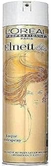 Laque Coiffante Elnett De L'Oréal Professionnel - 500 Ml En Aérosol, Fixation Forte, Pour Tous Types De Cheveux