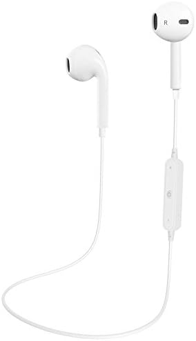 Bluetooth Headphones, Belog Wireless Headphones, V4.1 Stereo Headset, Noise Reduction Headset,iPhone X/8/7/6Plus, Samsung Galaxy Earbuds S7 S8, Note 8 and Android Phone (White)