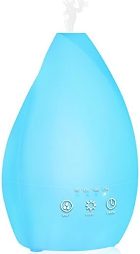 Aromatherapy Essential Oil Diffuser-200ml Portable Ultrasonic Cool Mist Humidifier /Diffusers for Baby Room Office Bedroom-White
