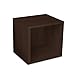 Way Basics,1 shelves Eco Stackable Storage Cube, Cubby Organizer (Tool-Free Assembly and Uniquely Crafted from Sustainable Non Toxic zBoard paperboard), Espresso (11.2
