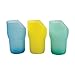 HealthSmart Nosey Drinking Cups Combo Set, 8 ounces, Set of 3, Yellow, Green and Blue