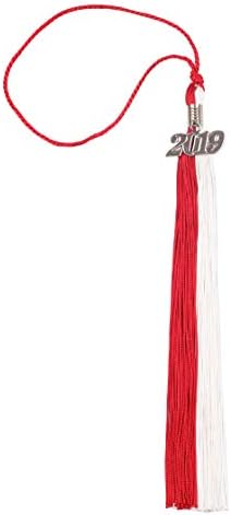 Two-Colored Graduation Tassel with Gold/Silver 2019 Year Charm