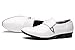 ZZHAP Men's Pointed-Toe Tuxedo Dress Shoes Casual Slip-on Loafer White US 10