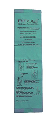 Bissell U8000-PK10 BigGreen Commercial Vacuum Bags