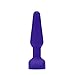 b-Vibe Trio Vibrating Anal Plug 2 - Silicone Butt Plugs Vibrator with Remote, Anal Sex Toys for Adults - Purple