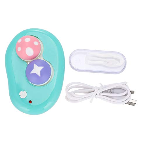 Contact Lens Cleaner Machine, Portable Ultrasonic Contact Lens Cleaner with USB Charger, Small & Portable Cute Mushroom style, Daily Care Faster Cleaning Automatic Contact Lens Washer Case Kit - Thumbnail 6