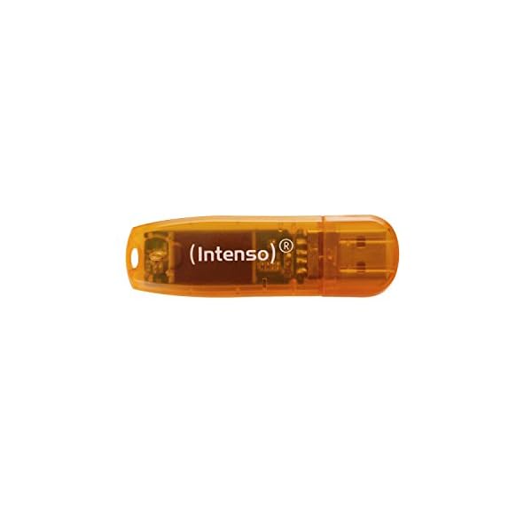 Intenso Rainbow Line 64 GB USB-Stick USB 2.0 Orange – Bild 5
