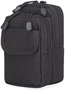 Portable Running Armband Waist Belt Bag for Women and Men Tactical Multi-Purpose Utility Gadget Cell-Phone Bags (Black-1)