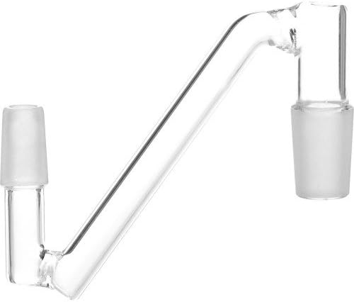 SCIENTIFIC LABORATORY SUPPLIES - 12-1069 MALE TO MALE DROPDOWN ADAPTER SLEEK ASSORTED SIZES / COLORS CLEAR 18MM MALE TO 14MM MALE