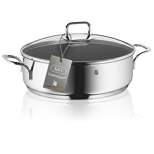WMF Schmorpfanne 28 cm mit hohem Rand und Deckel – Induktions-Bräter 5,0l