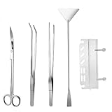 QY Aquarium Plant Tools, Aquascaping Scissor Tweezers Spatula Tool Stainless Steel Aquatic Tank Tools Set for Fish Tank Aquariums