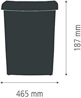 Brabantia Built-in 10L Cupboard Bin Black with Removable Inner Bucket view 6