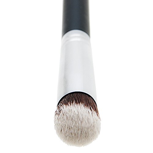 Mineral Powder Eyeshadow Makeup Brush - Small Mini Round Top Kabuki Synthetic Bristles, Smudge Eye Shadow, Best Smokey Eye Brush, Vegan Brochas Para Ojos - Thumbnail 6