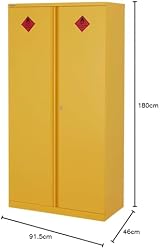 BiGDUG Metal COSHH Hazardous Substance Storage Cabinet 3 Shelf HSE Safety view 2