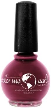 Color Me Earth Nail Polish-Hawaiian Lily- Hot Pink, 0.65 fl.oz