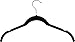 Utopia Home Premium Shirt Hangers (Pack of 30, Black) - Heavy Duty - Non Slip - Velvet Shirt/Dress Hangers