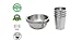 Stainless Steel Bowls and Cups 8 Piece Set: 4 Stainless Steel Bowls and 4 Stainless Steel Cups for Children Toddlers and Babies - Stainless Steel Cup and Bowl Set for Camping, Picnics and RV