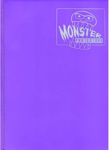 Monster Binder - 9 Pocket Trading Card Album - Matte Coral Purple - Holds 360 Yugioh, Magic, and Pokemon Cards