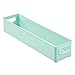 mDesign Plastic Storage Organizer Bin for Kitchen Cabinet, Pantry, Refrigerator, Countertop - BPA Free & Food Safe - Kids/Toddlers Bottles, Sippy Cups, Food Pouches, Baby Food Jars - Mint Green